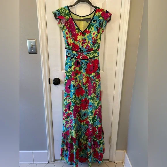 NWT ModCloth Size S Small Eyes On You Floral Maxi Dress - Picture 2 of 5